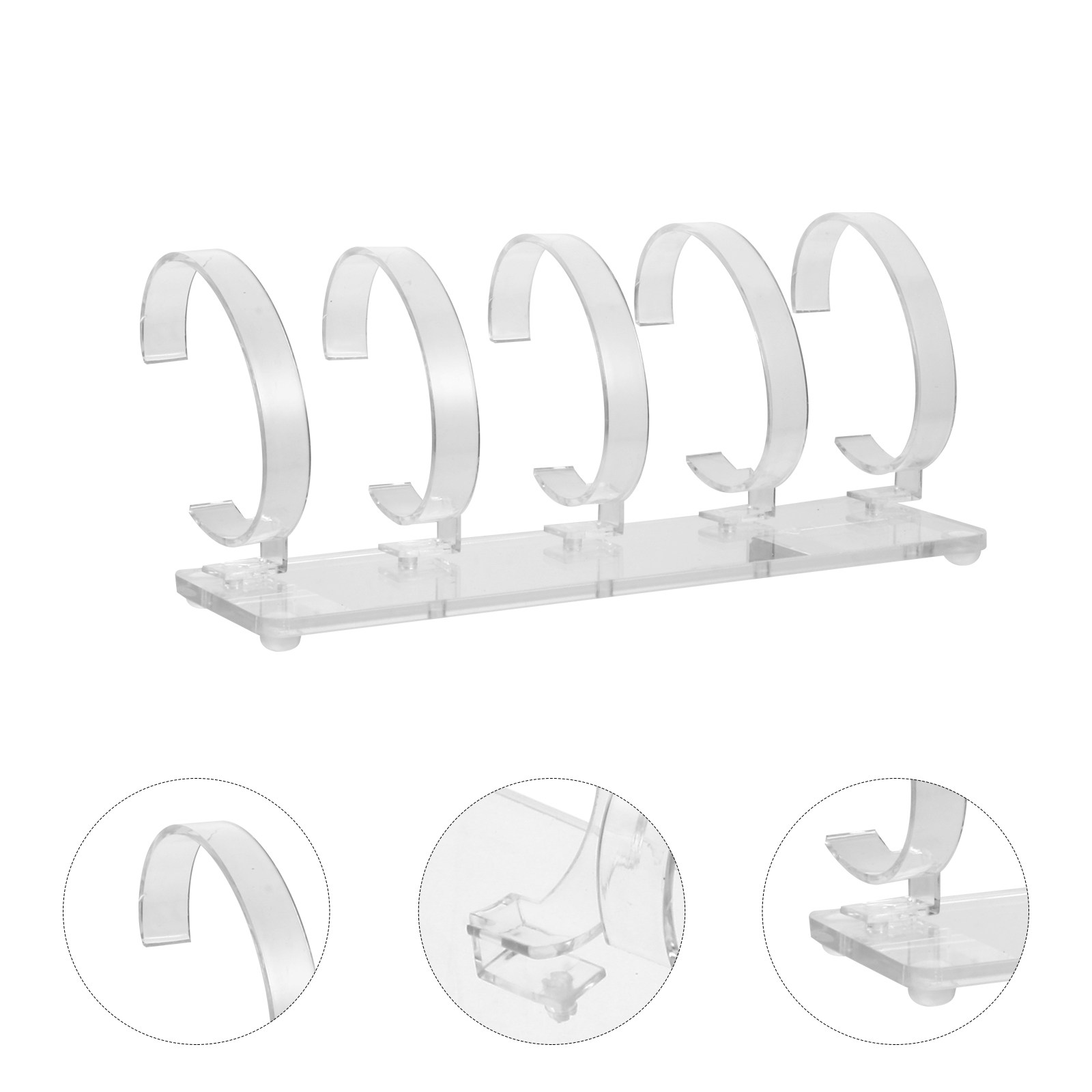Jewelry And Watches Inc - 1Pcs Acrylic Watch Display Stand Transparent