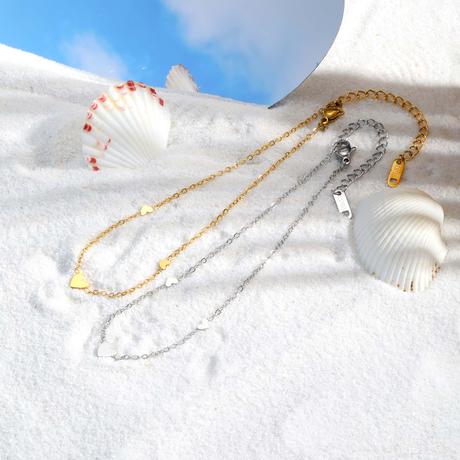 Stainless Steel Heart Anklets  - Jc Jewelry & Watches Photos recension och pris