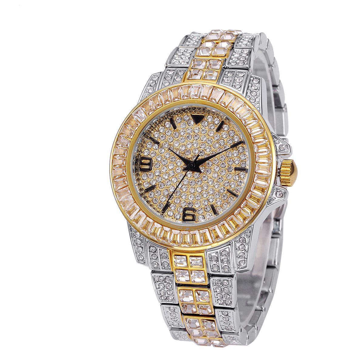 Luxury Full Stone Quartz Watch - Jewelry For Watches recension och pris