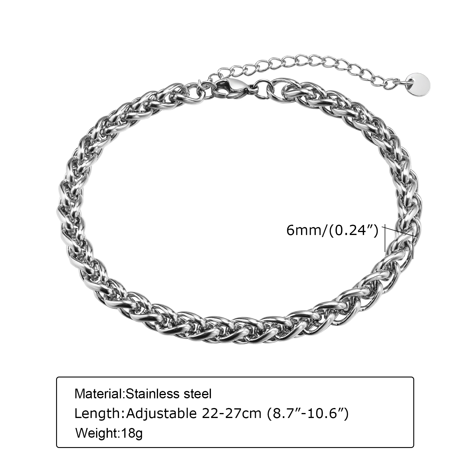 Vnox Cuban Chain Anklets for M - Jc Jewelry & Watches Photos recension och pris