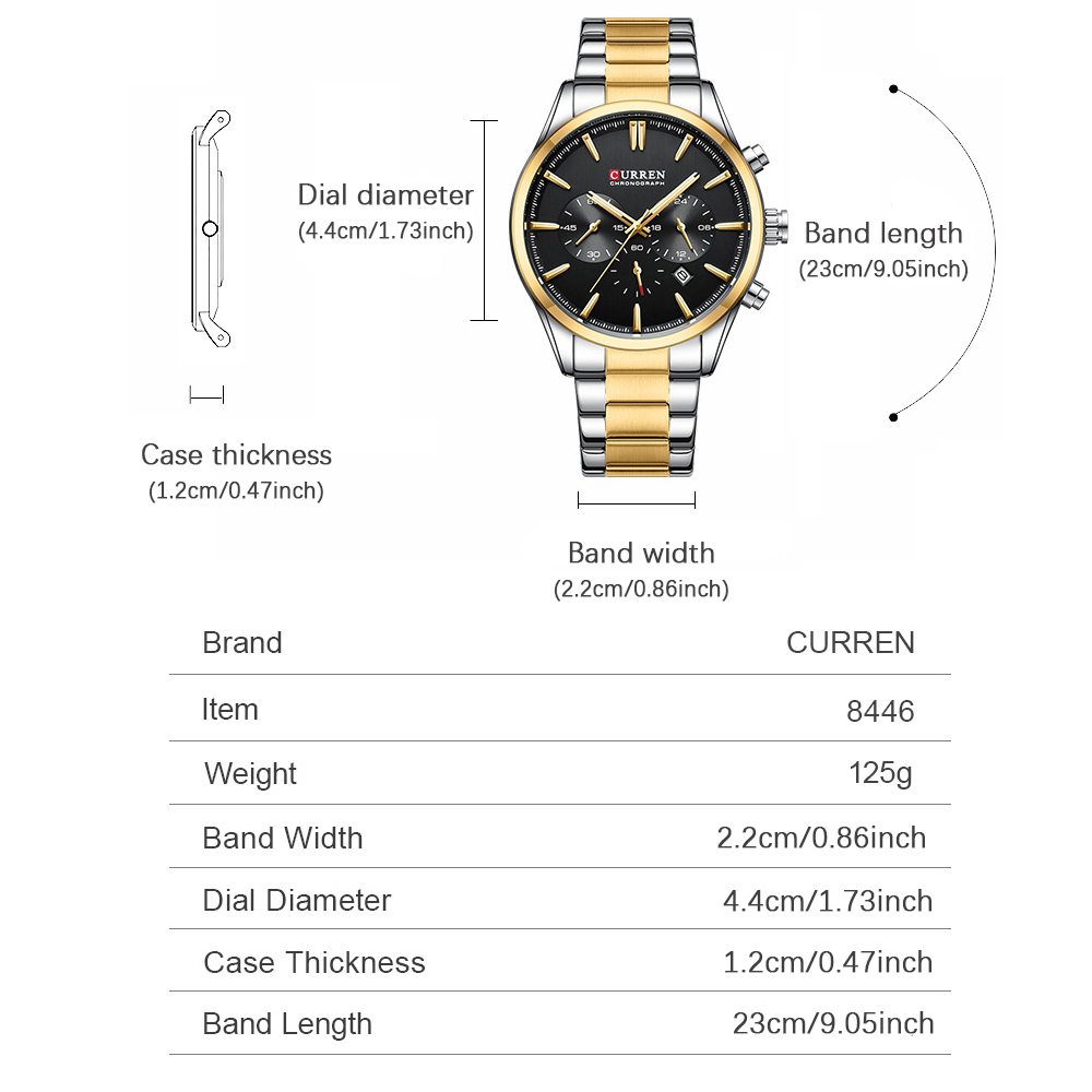 CURREN Casual Quartz Chrono Sp - Jewelry For Watches recension och pris