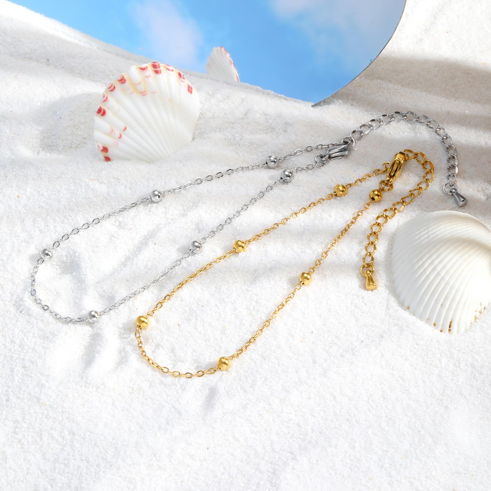 Stainless Steel Beaded Chain A - Jc Jewelry & Watches Photos recension och pris